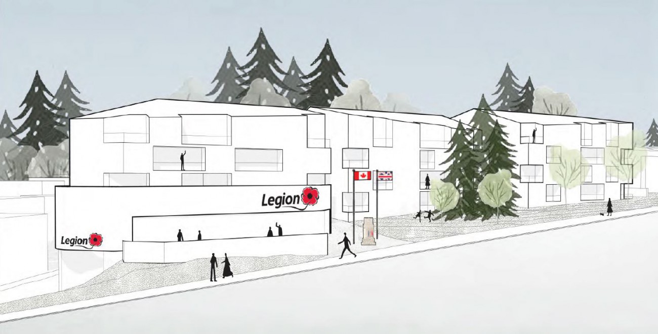 Rendering of proposed development at 1633 Lynn Valley Rd