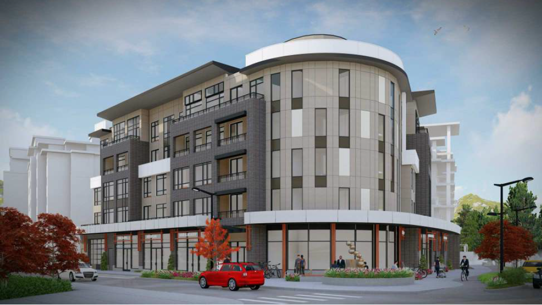 Rendering of proposed development at 2045 Old Dollarton