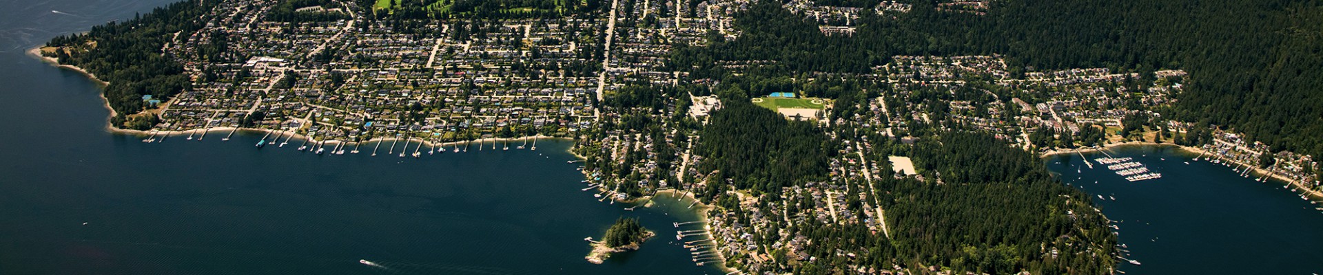 Aerial view of the North Shore