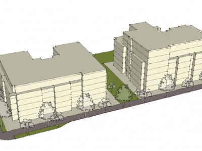 Rendering of proposed development at 1553 Hunter St