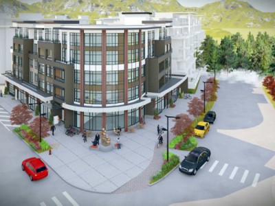 Rendering of proposed development at 2045 Old Dollarton Rd