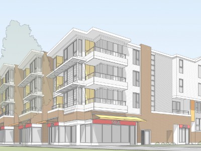 Rendering of proposed development at 2160 old dollarton rd