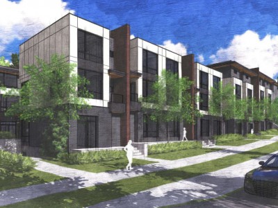 Rendering of proposed redevelopment at 526-550 Riverside Dr