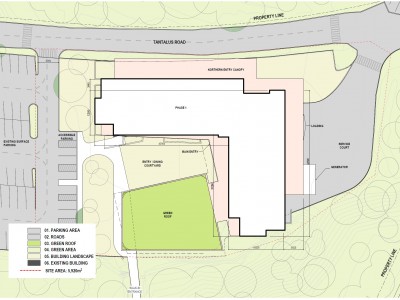 Site plan for proposed development at 2055 Purcell