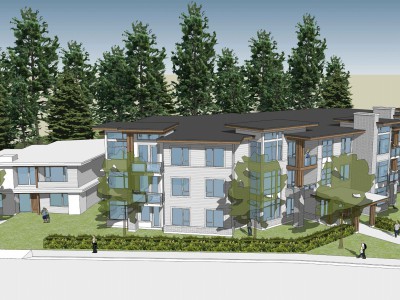 Render of a proposed development at 3105 Crescent View