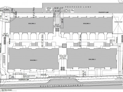 site plan for the proposed development