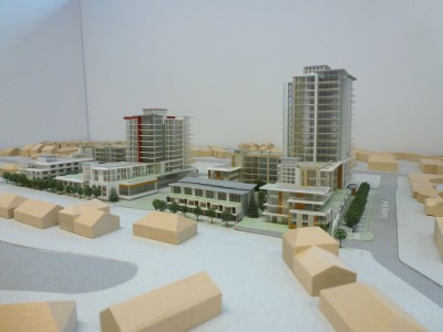 Model of LARCO development from the south end of Belle Isle Place