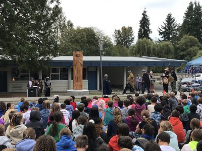 Traditional Coast Salish ceremony at L’École Cleveland Elementary