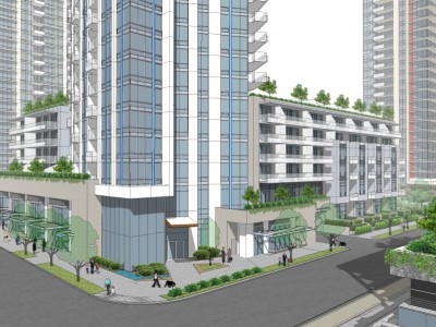 Render of proposed development at 600 Mtn Hwy (Apex)
