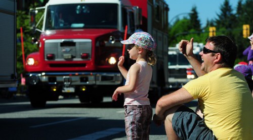 A young child at the Lynn Valley Days parade