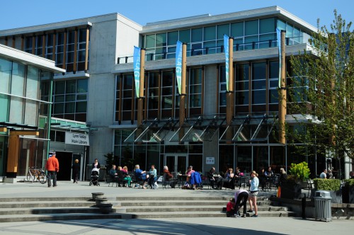Public square at Lynn Valley Library