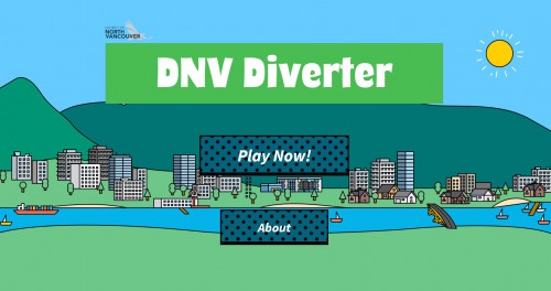Illustration of the DNV Diverter game home screen